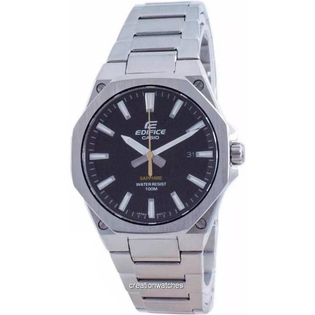 Casio Edifice Slim Line Black Dial Quartz EFR-S108D-1A 100M Men&#39;s Watch