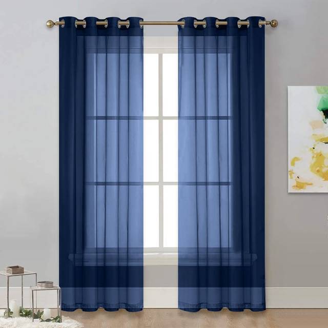 SHEIN 1pc Transparent Solid Color Window Screen, Great For Living Room And Bedroom Decoration