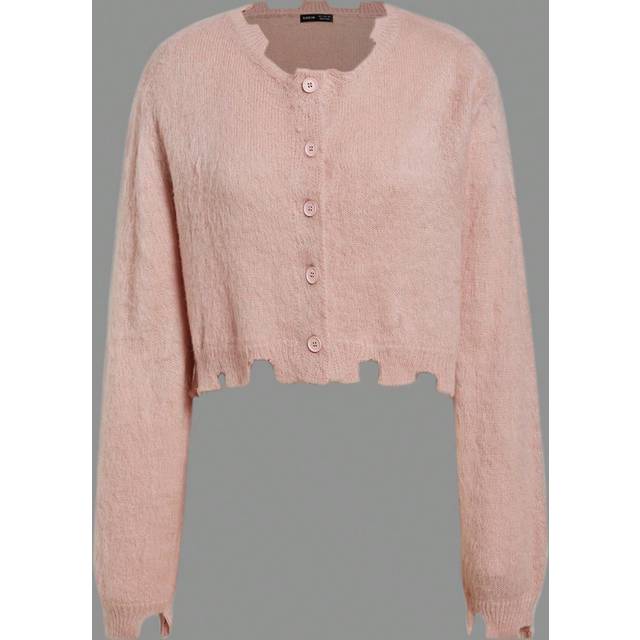 Nedhasade aclar Bedrövad Fluffig Koftor - Dammrosa (L,M,S,XL,XS,XXL,XXS)