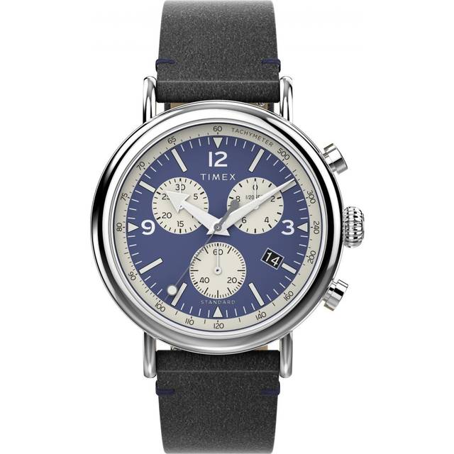 Timex Waterbury Mens Black Watch TW2V71100 Leather (archived) - One Size