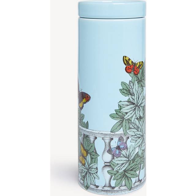 FORNASETTI NEL MENTRE Tall scented Candle - Farfalle e balaustra Décor - Giardino Segreto Fragrance multicolour - 51% ceramics, 49% wax