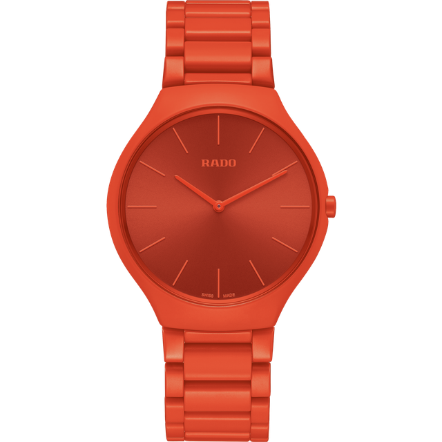 Rado Watch True Thinline Les Couleurs Powerful Orange Limited Edition - Orange