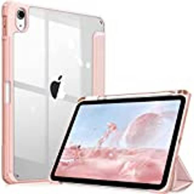 Hybrid Case Compatible with iPad 10th Generation 2022 (10.9 Inch) - [Ultra Slim] Shockproof Clear Cover with Built-in Pencil Holder, Auto Wake/Sleep,