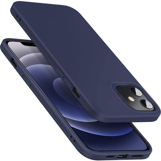 iPhone 12 / 12 Pro ESR Cloud Liquid Silikon Mobilskal - Blå