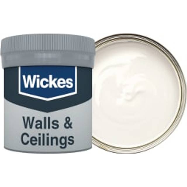 Wickes Vinyl Matt Emulsion Paint Tester Pot - Victorian White No.125 - 50ml
