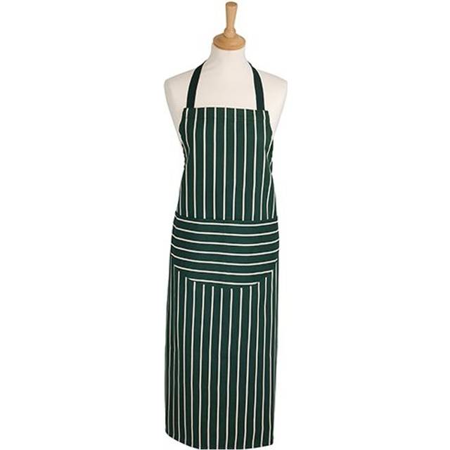 Butchers Stripe Adult Apron Racing Green