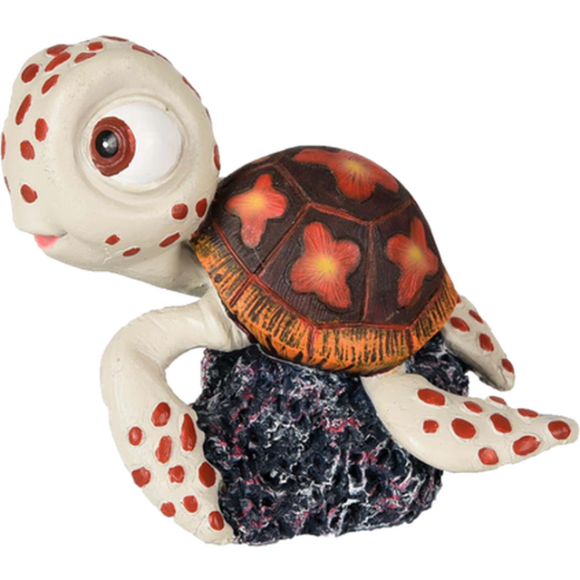 Flamingo Aquarium Deco Leto Turtle Brown 8 x 6 x 7 cm