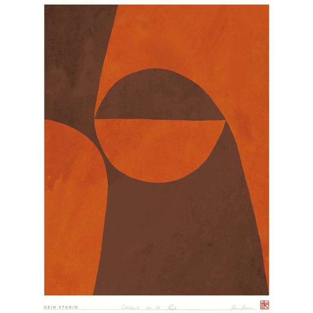 Hein Studio Contrast poster 40x50 cm No. 03 - Röd