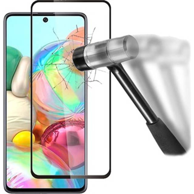 9D Heltäckande Samsung Galaxy A51 5G Härdat Glas Skärmskydd - 9H - Svart