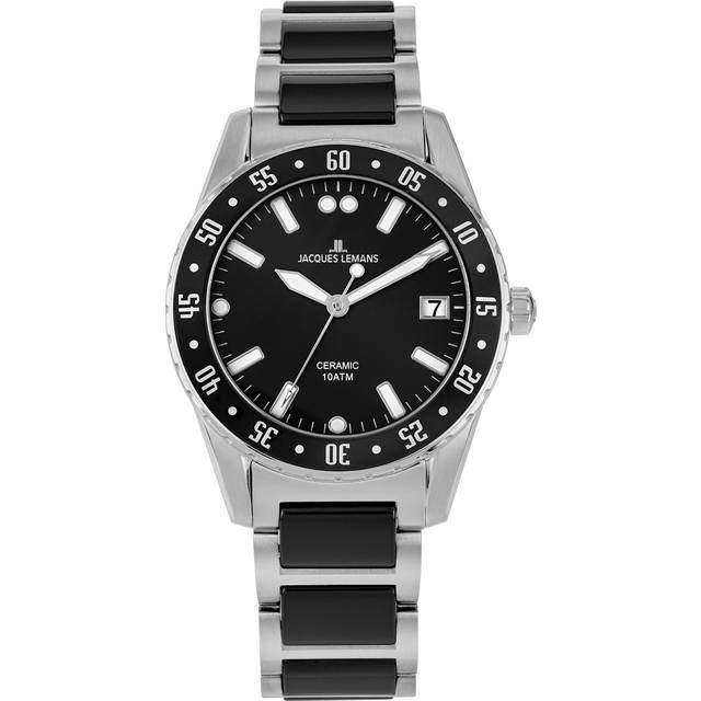 Jacques Lemans 42-10A Liverpool Ceramic Herrenuhr 42mm 10ATM