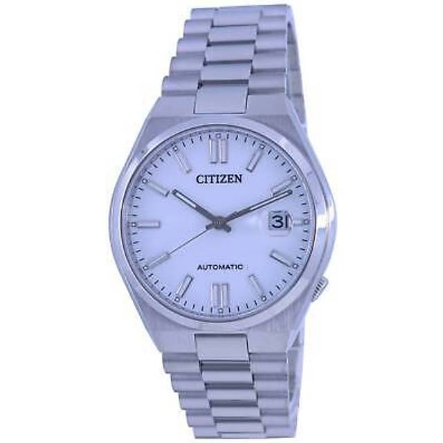 Citizen tsuyosa white dial stainless steel automatic nj0150-81a 50m mens watch