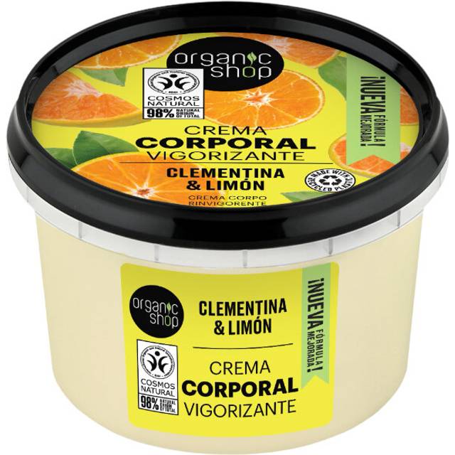 Organic Shop Invigorating Body Cream Clementine & Lemon 250ml