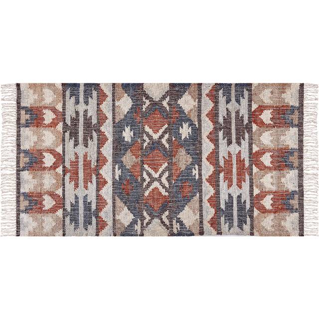 Jute Area Rug 80 x 150 cm Multicolour KALFA