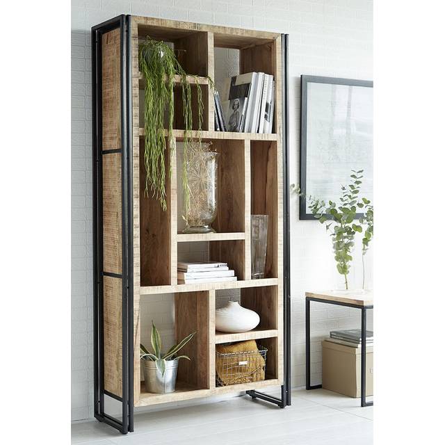 Cosmo Multi Shelf Bookcase - Solid Mango Wood - L40 x W100 x H200 cm