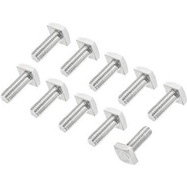Square Head Bolt, 10pcs M6x16mm 304 Stainless Steel Grade C Square Screw