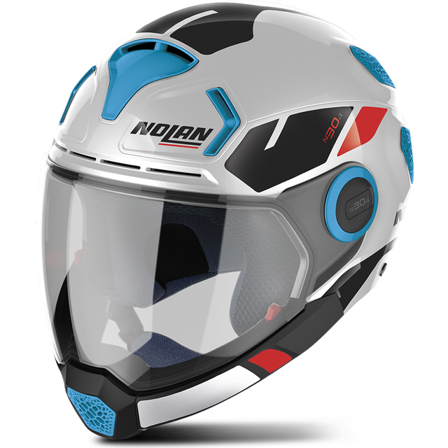 Nolan N30-4 VP Blazer Adventure Helmet Metal White 21 M 58cm (M 58cm)