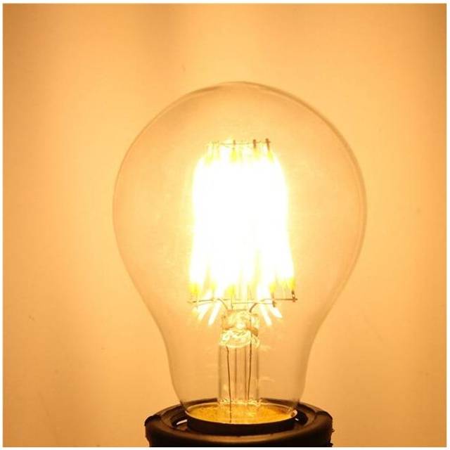 (White) E27 LED 8W White/Warm White COB LED Filament Retro Edison LED Bulbs 85-265V