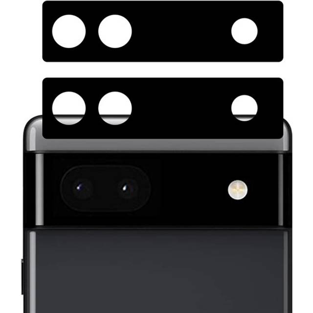 [2-PACK] Google Pixel 6a HÃ¤rdat glas Kameralinsskydd - Svart