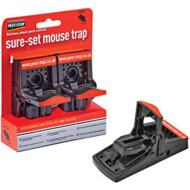 Pest-Stop Sure Set Plastic Mouse Traps Twin Pack