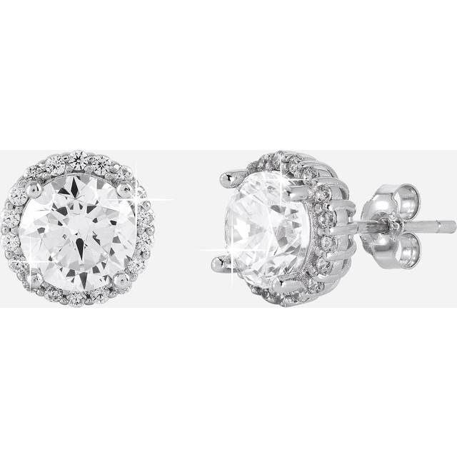 Örhängen äkta silver - studs, 4 mm