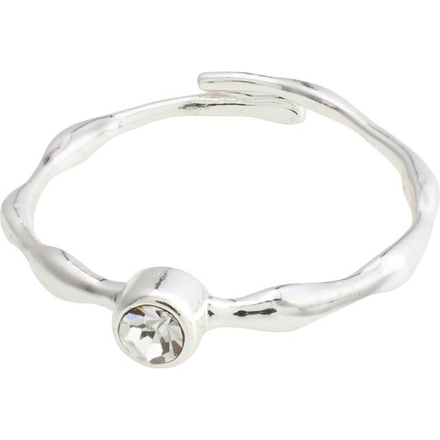 Pilgrim LULU crystal stack ring silver-plated, Silver, Women - Ilver