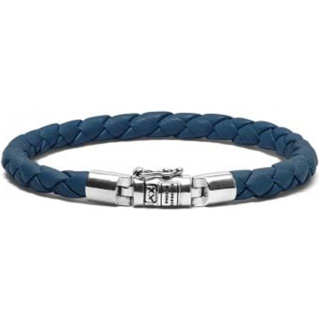 Leather Bead Cord Ben XS Bracelet J545RE / Size 19cm