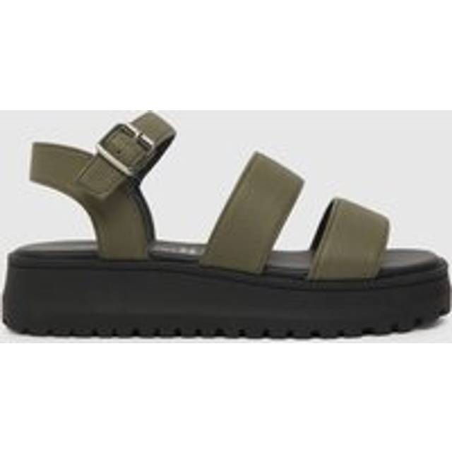 schuh Khaki Tara Chunky Girls Junior Sandals