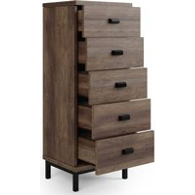 Fulton Tall 5 Drawer Chest, Pine Effect - Fulton Pine
