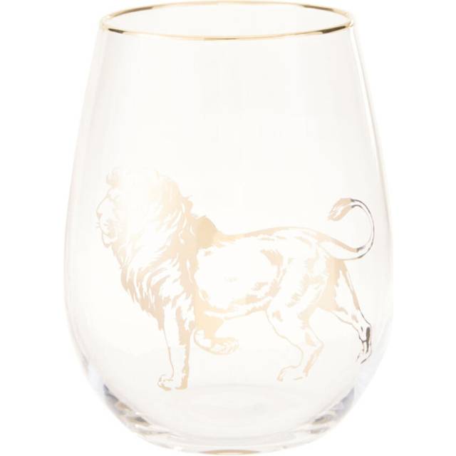Lion Stemless Wine Glass - Premier Housewares