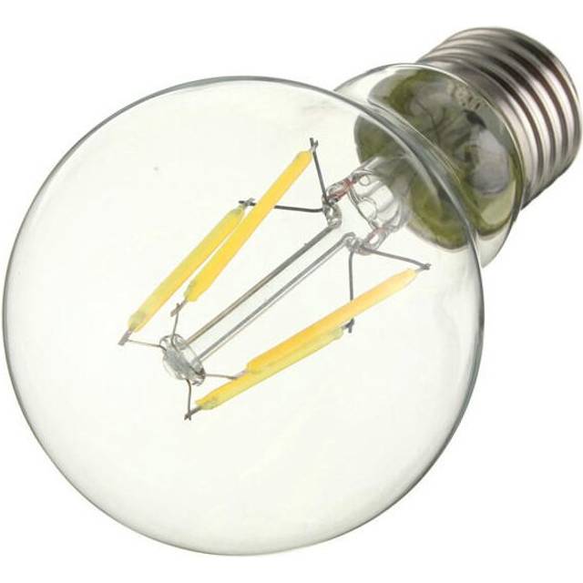 (Pure white, 110V) E27 4W Warm White/ White Edison Filament LED COB Dimmable Globe Bulb Lamp AC220V/110V