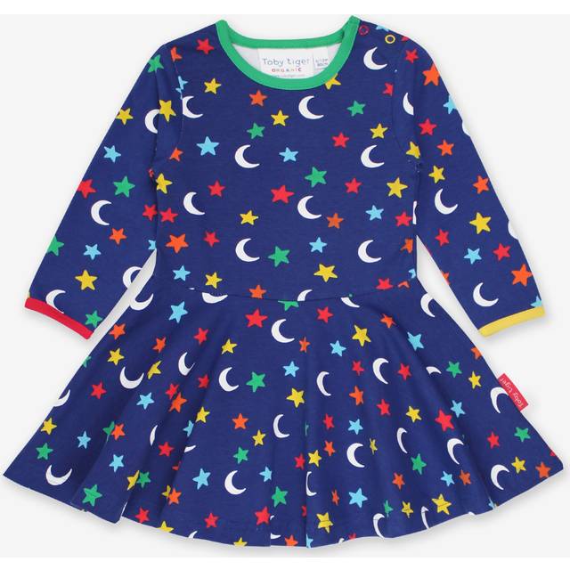 Organic Star Print Skater Dress - 6-12m / 80cm