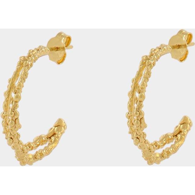 ALIGHIERI, Earrings, female, Yellow, ONE SIZE, The Crumbling Rock Hoop Earrings in Gold