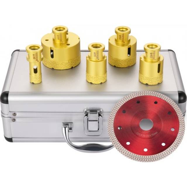 Vevor 5pcs diamond hole saw drill bit set ceramic tile cutting 4/5"-2-3/5"