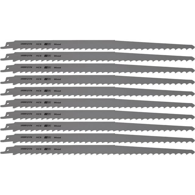 Reciprocating Saw Blade Pruning & Coarse Wood 300mm 3tpi Pack of 10