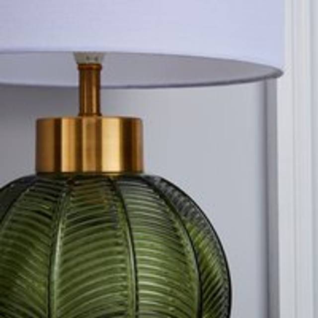Colleen Glass Table Lamp - Green