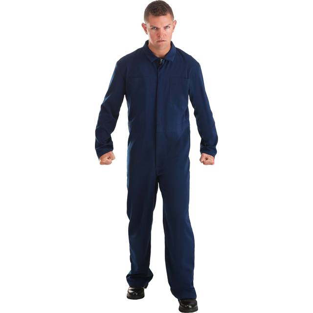 Blue Mechanic Coveralls Murderer Costume (M)