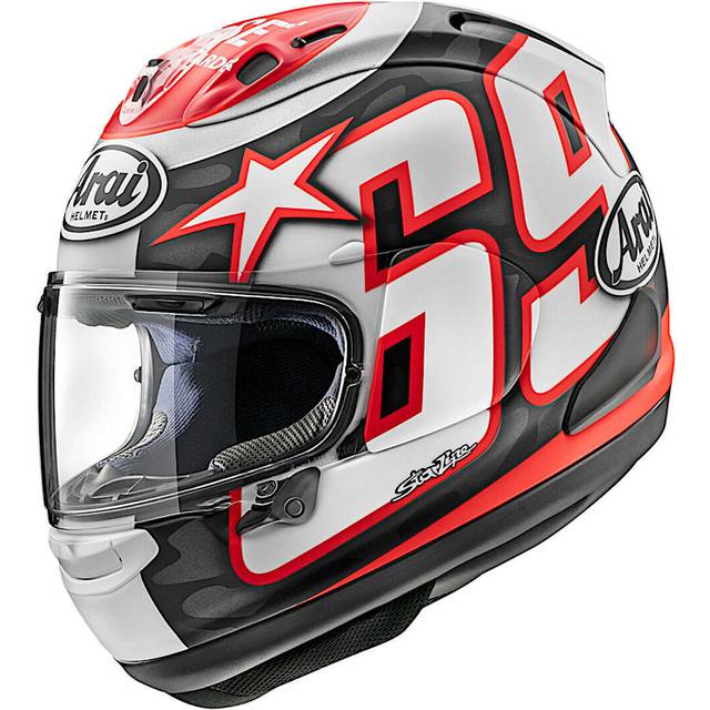 Arai RX-7V Evo Hayden Reset, full face helmet , color: Black/White/Red , size: L