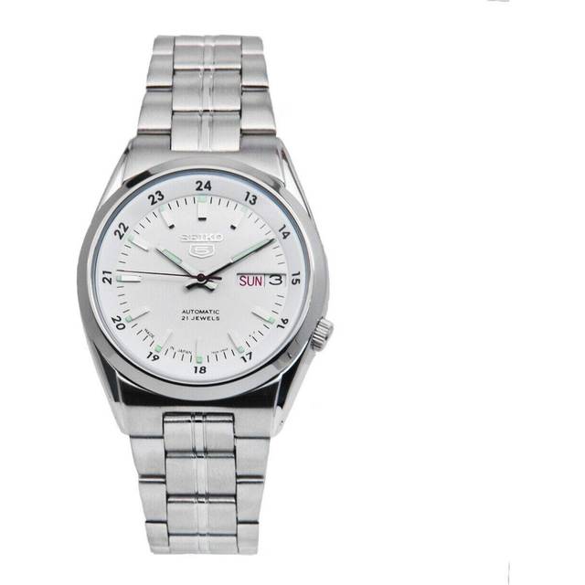 Refurbished Seiko 5 21 Jewels White Dial Automatic SNK559J1 Men&#39;s Watch