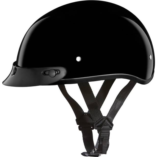 Daytona Helmets Half Skull cap Motorcycle Helmet - DOT Approved Hi-glo