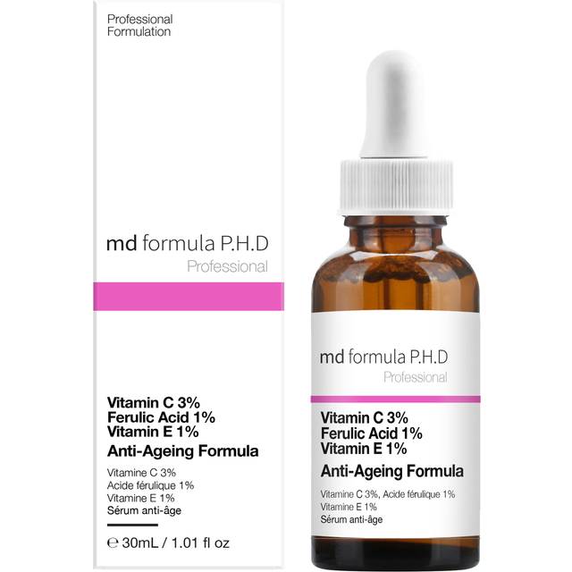 Anti-Ageing Serum Vitamin C 3%, Ferulic Acid 1%, Vitamin E 1% 30ml - White