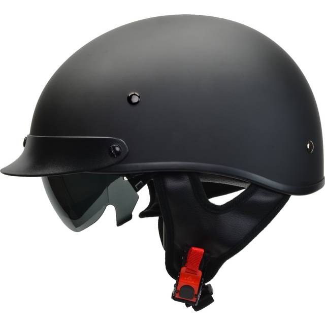 Vega Helmets Warrior Motorcycle Half Helmet with Sunshield for Men  Wo