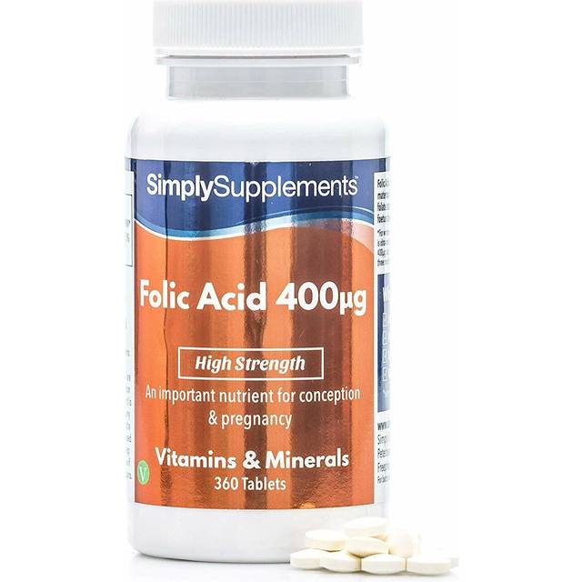 Folic Acid Vitamin B9 400mcg (360 Tablets)