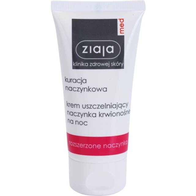 Ziaja Med Capillary Care Forstærkende og forebyggende natcreme mod brudte kapillærer 50ml