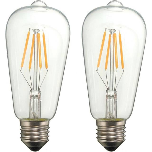 (110V) Dimmable Vintage Retro E27 4W LED COB Warm White Filament Edison Bulb 110V 220V