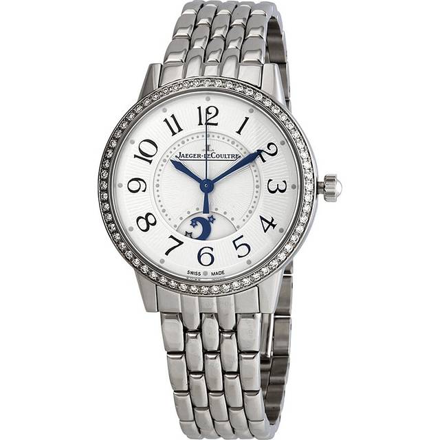 Jaeger-LeCoultre Medium Stainless Steel and Diamond Rendez-Vous Night & Day Watch - White - 34mm