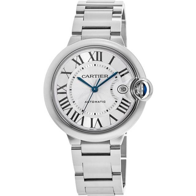 Stainless Steel Ballon Bleu de Cartier Watch - Black - 40mm