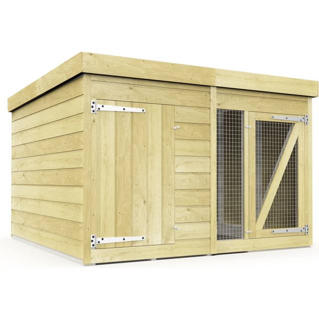 6ft x 6ft Dog Kennel & Run Treated Timber Fast & Free 2-5 Day Delivery