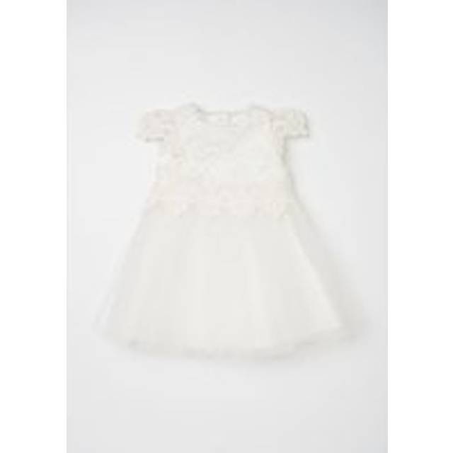 Angel & Rocket Baby Girl Lucy Lace Bodice Dress - Ivory - Size 9-12M