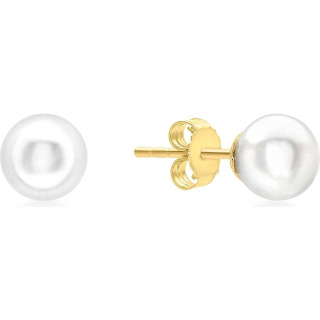 Örhängen 9k guld - odlade sötvattenpärlor 6 mm