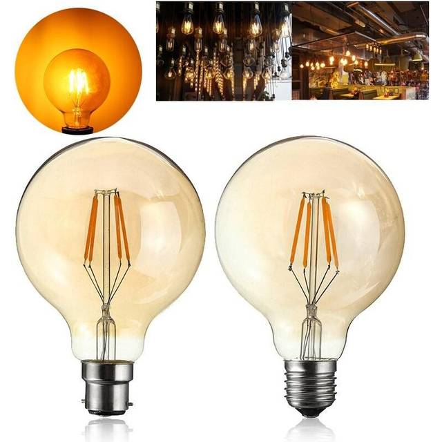 (B22) 4W E27/B22 Vintage Retro Industrial LED COB Edison Filament Incandescent Light Bulb